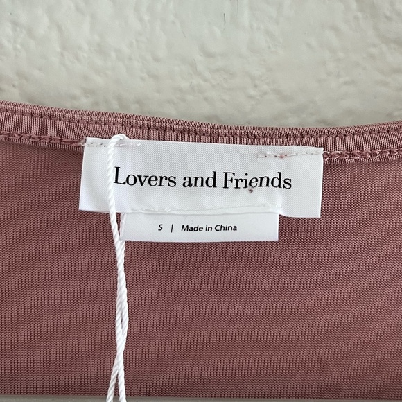 NWT LOVERS AND FRIENDS | Front Wrap Tie Summer Emmy Mini Dress in Mauve | Size S - Picture 7 of 9
